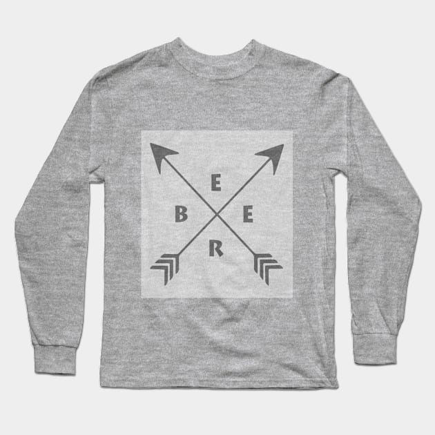 Beer with Arrows Long Sleeve T-Shirt by pamlightbody